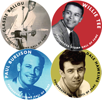 Ponderosa Stomp Hall of Fame Buttons Set of 4